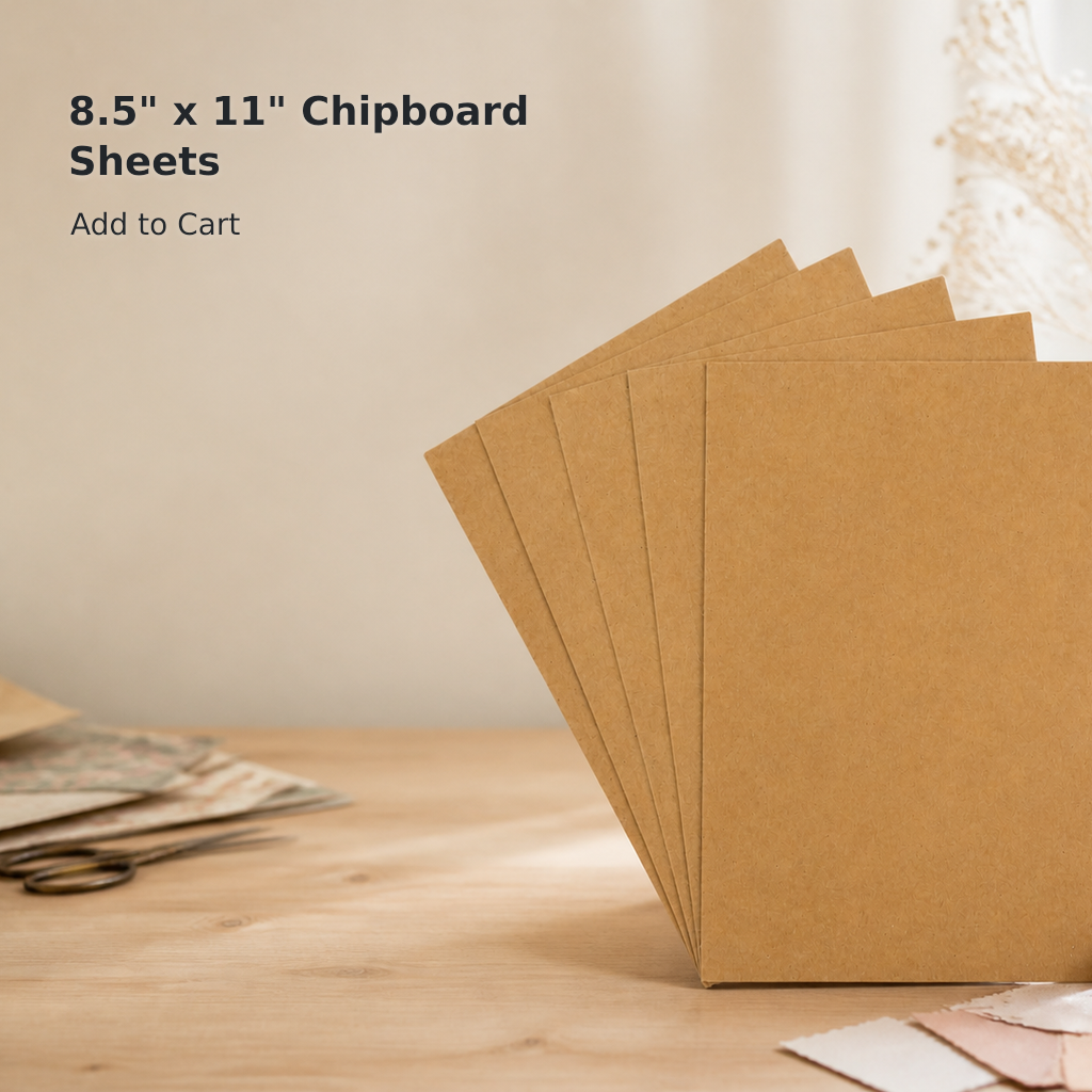 8.5 × 11-Inch Chipboard Sheets