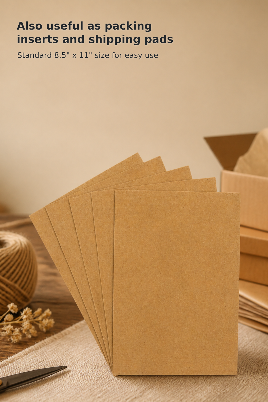 8.5 × 11-Inch Chipboard Sheets